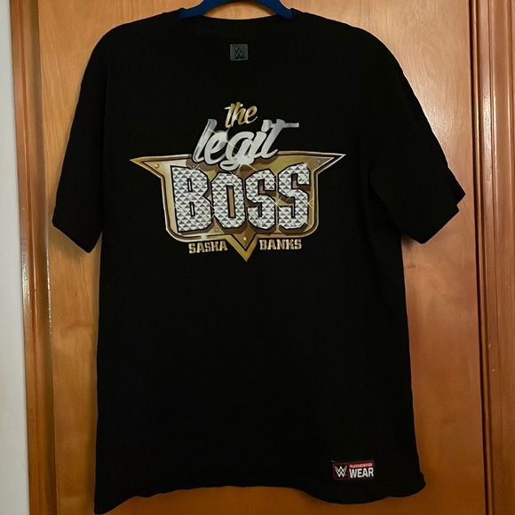 The legit boss Sasha Banks black short sleeve T shirt - Picture 1 of 5